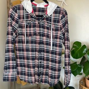 Flannel hoodie